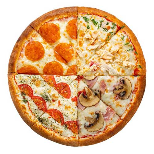 Пицца Четыре сезона традиционное тесто большая (40см)